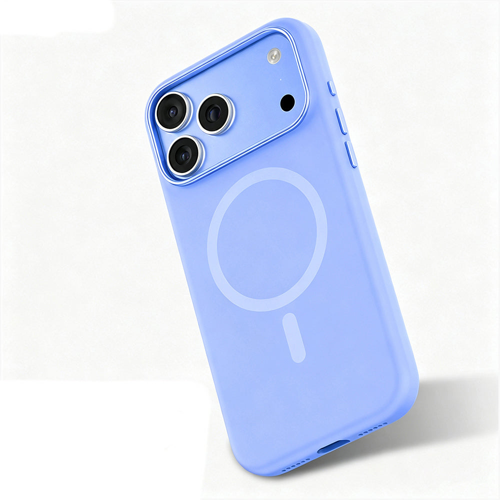 Apple iPhone 18 Pro Max Kılıf M-safe Şarj Özellikli Mutural Pure Serisi Kapak Açık Mavi