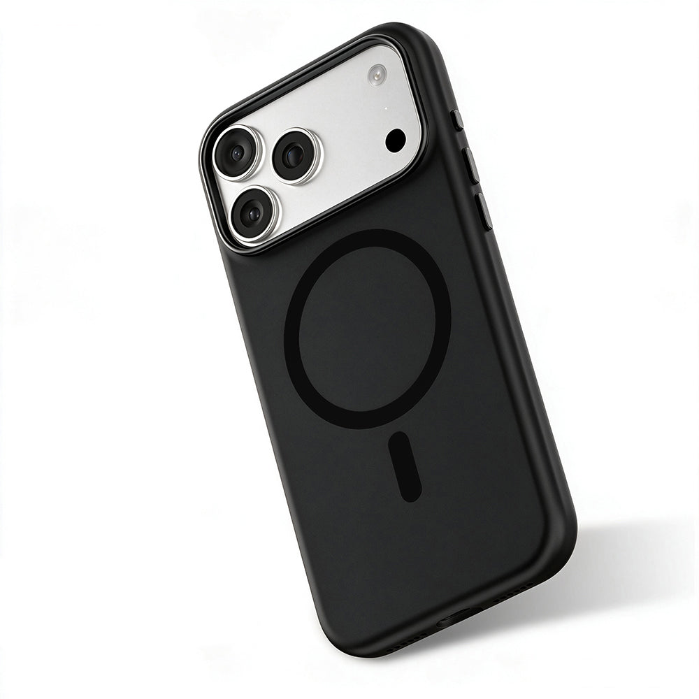 Apple iPhone 18 Pro Max Kılıf M-safe Şarj Özellikli Mutural Pure Serisi Kapak Siyah