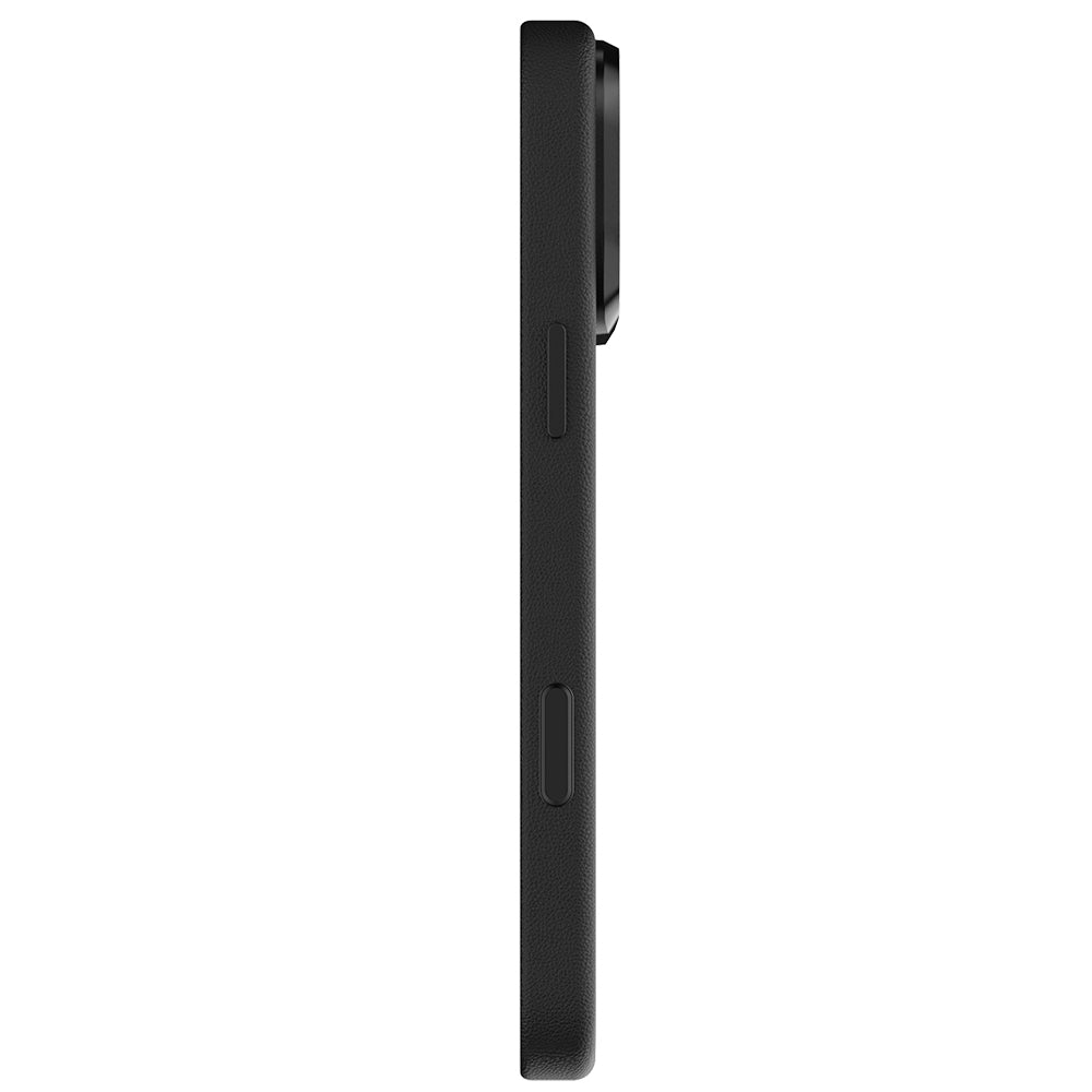 Apple iPhone 18 Pro Max Kılıf M-Safe Şarj Özellikli Polimerik Deri Raptic Urban Nano Kapak Siyah