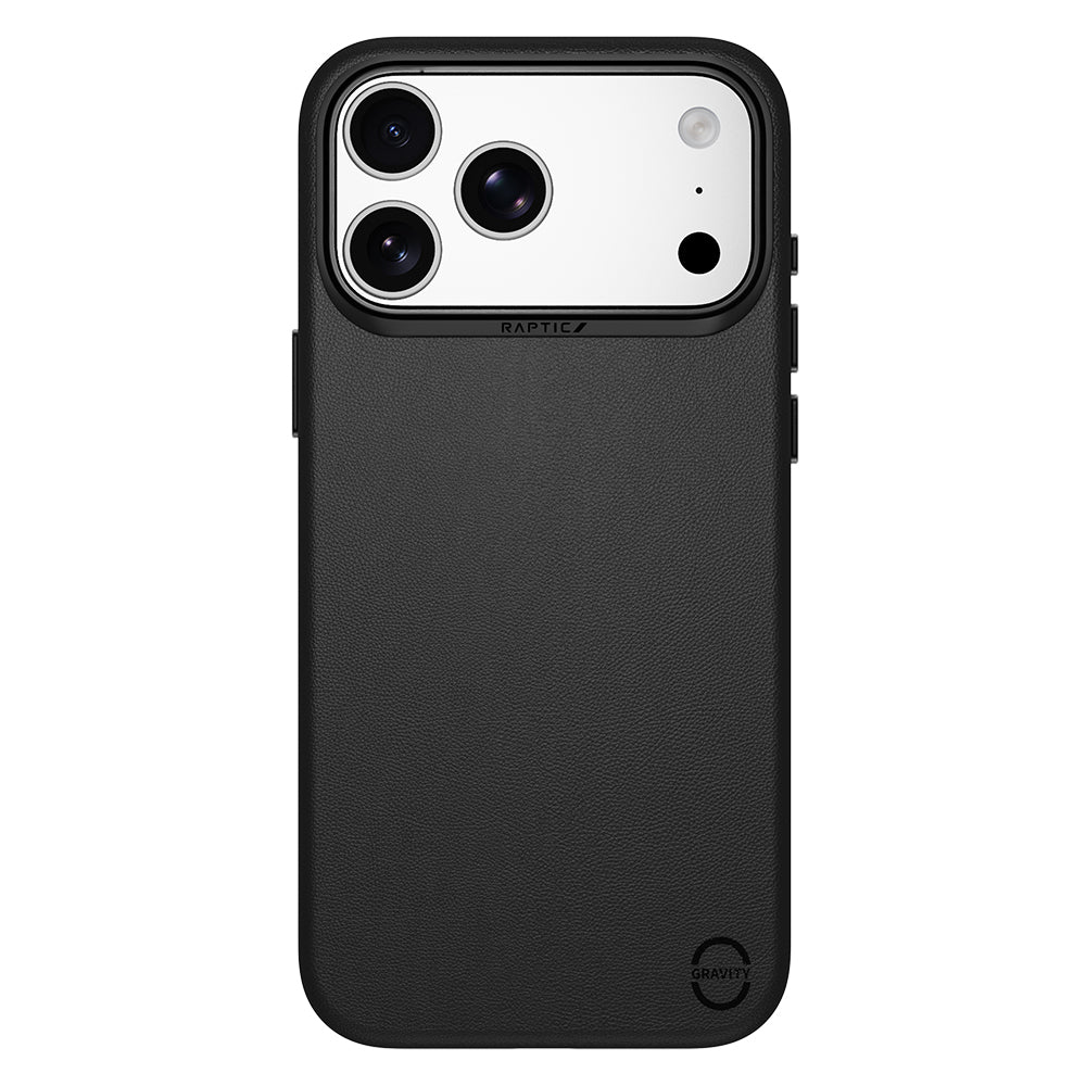 Apple iPhone 18 Pro Max Kılıf M-Safe Şarj Özellikli Polimerik Deri Raptic Urban Nano Kapak Siyah