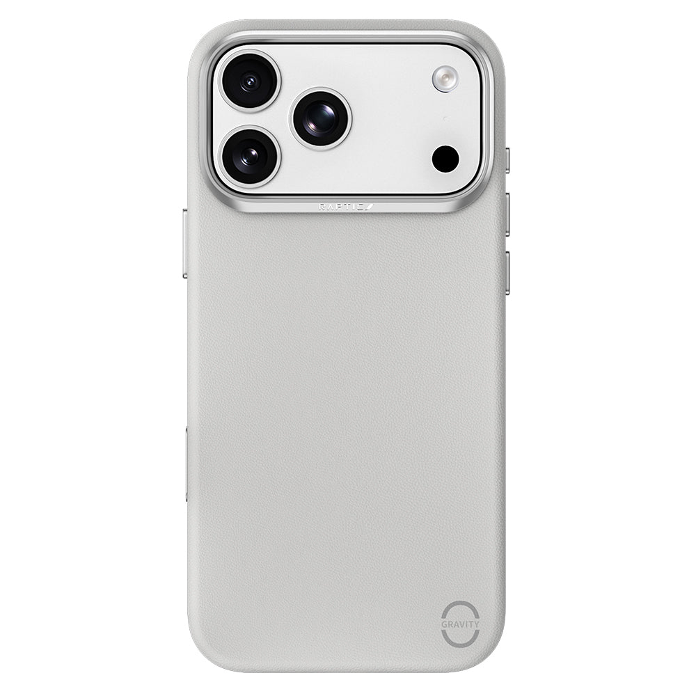 Apple iPhone 18 Pro Max Kılıf M-Safe Şarj Özellikli Polimerik Deri Raptic Urban Nano Kapak Beyaz
