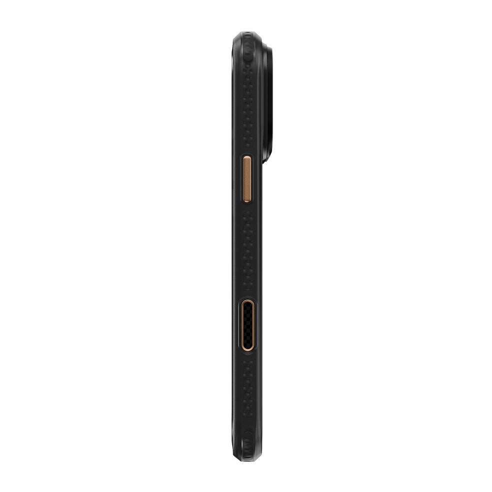 Apple iPhone 18 Pro Max Kılıf M-safe Şarj Özellikli Raptic Aramid Dual Grid Serisi Karbon Kapak Siyah