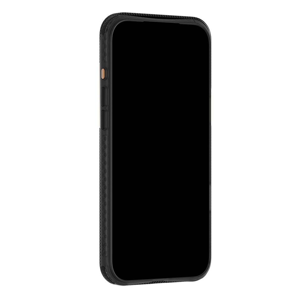 Apple iPhone 18 Pro Max Kılıf M-safe Şarj Özellikli Raptic Aramid Dual Rise Serisi 24 Ayar Altın Kaplamalı Karbon Kapak Siyah