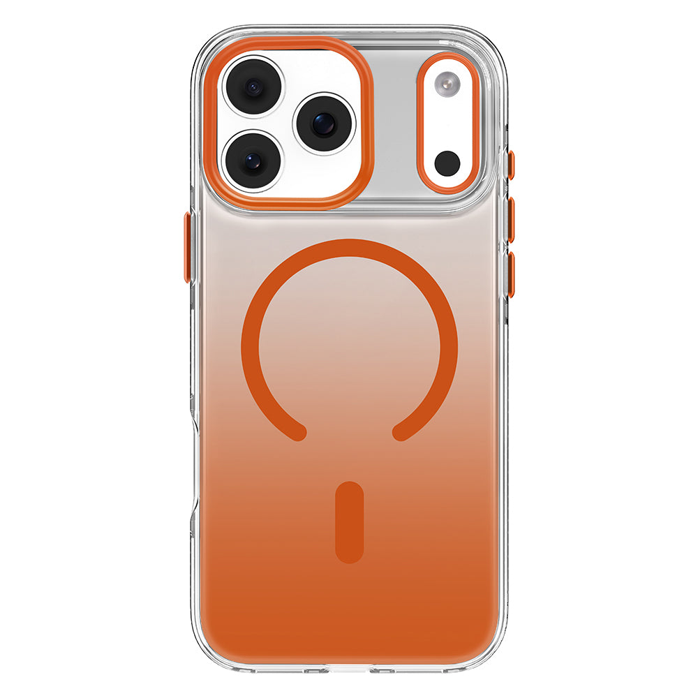Apple iPhone 18 Pro Max Kılıf M-safe Şarj Özellikli Sararmaya Karşı Dayanıklı Mutural Icesense Serisi Kapak Turuncu