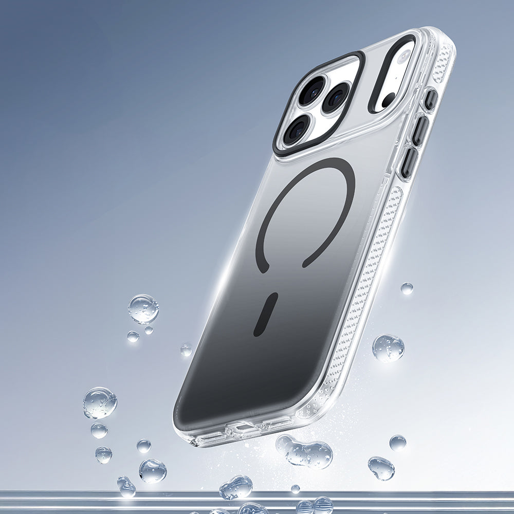 Apple iPhone 18 Pro Max Kılıf M-safe Şarj Özellikli Sararmaya Karşı Dayanıklı Mutural Icesense Serisi Kapak Gri