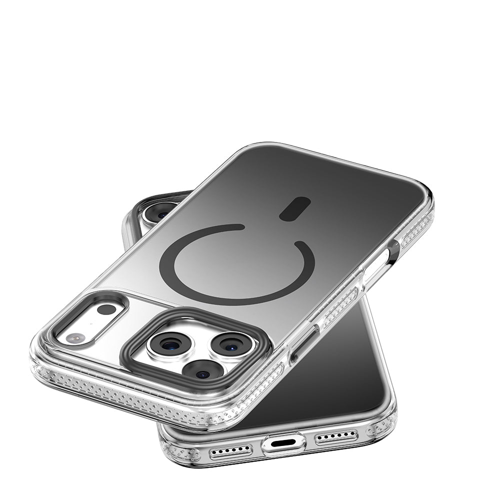 Apple iPhone 18 Pro Max Kılıf M-safe Şarj Özellikli Sararmaya Karşı Dayanıklı Mutural Icesense Serisi Kapak Gri