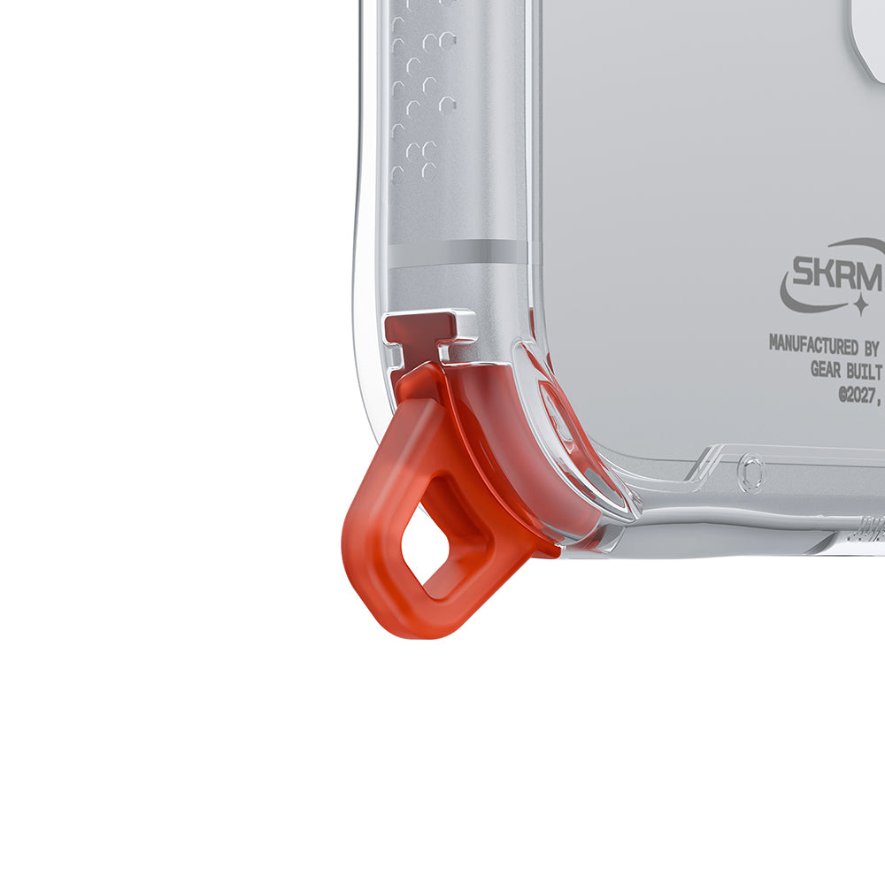 Apple iPhone 18 Pro Max Kılıf M-safe Şarj Özellikli Şeffaf Airbag Tasarımlı Skinarma Saido Mag-Charge Kapak Şeffaf