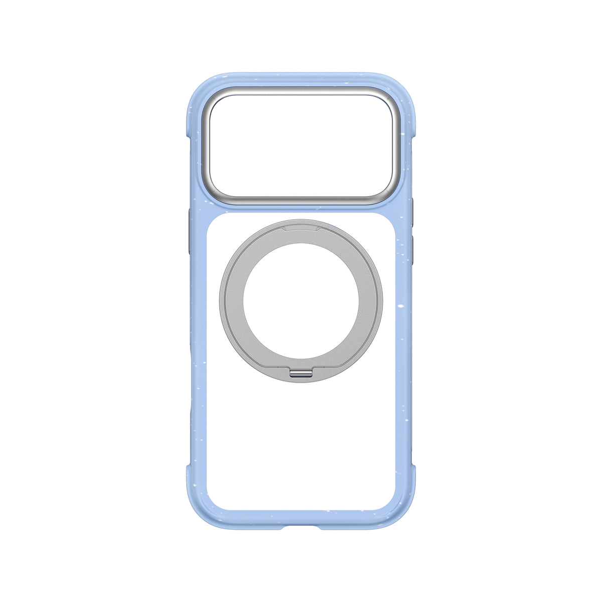 Apple iPhone 18 Pro Max Kılıf M-safe Şarj Özellikli Wiwu AA-203 AeroArmor Ultra Serisi Airbag Tasarımlı Standlı Kapak Mavi
