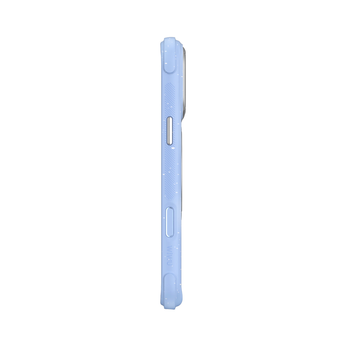 Apple iPhone 18 Pro Max Kılıf M-safe Şarj Özellikli Wiwu AA-203 AeroArmor Ultra Serisi Airbag Tasarımlı Standlı Kapak Mavi