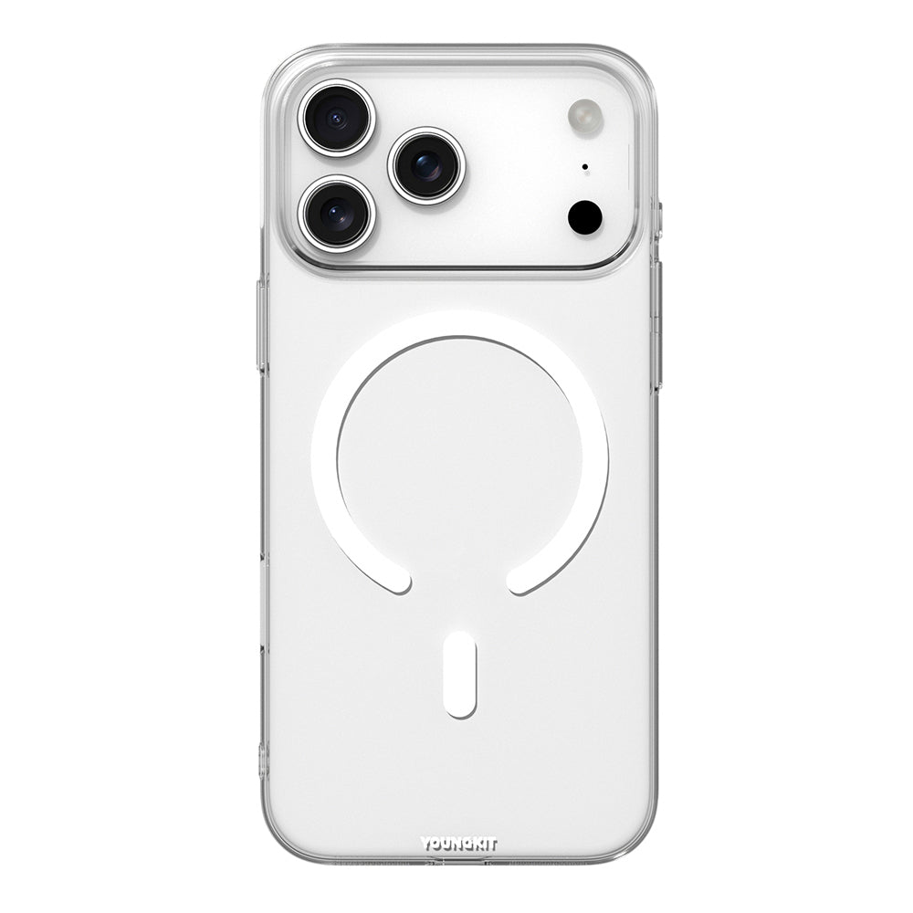 Apple iPhone 18 Pro Max Kılıf M-safe Şarj Özellikli Youngkit High Definition Serisi Kapak Şeffaf