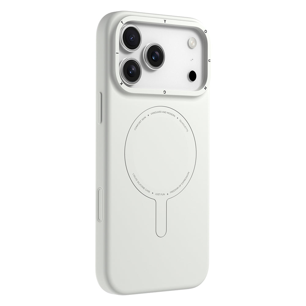 Apple iPhone 18 Pro Max Kılıf M-Safe Şarj Özellikli Youngkit Morandi Serisi Kapak Mavi