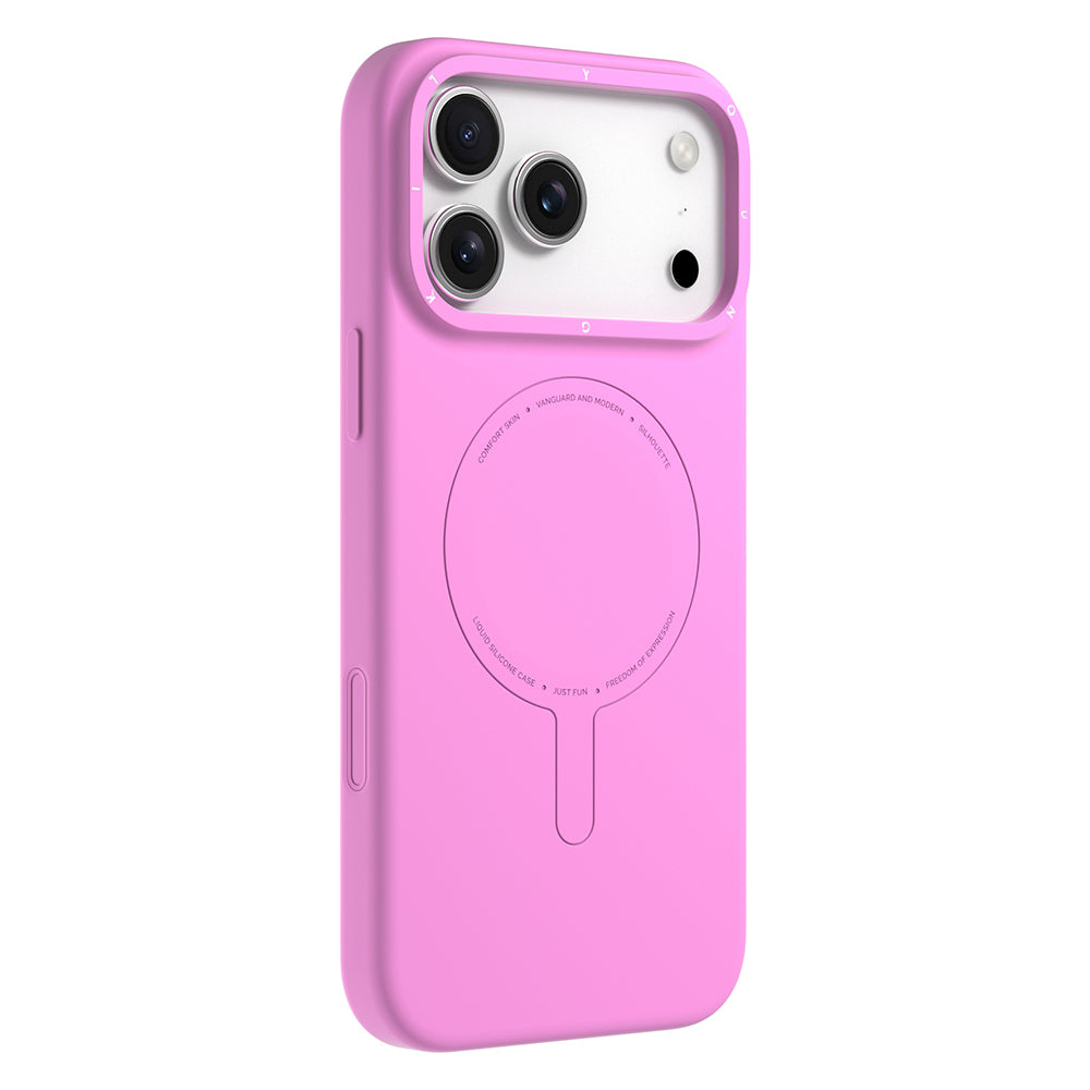 Apple iPhone 18 Pro Max Kılıf M-Safe Şarj Özellikli Youngkit Morandi Serisi Kapak Pembe