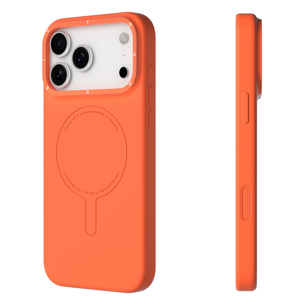 Apple iPhone 18 Pro Max Kılıf M-Safe Şarj Özellikli Youngkit Morandi Serisi Kapak Mor