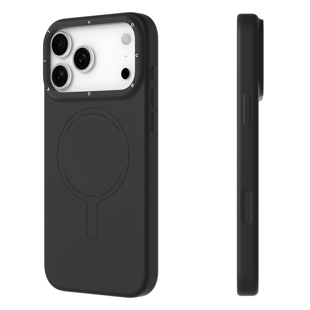 Apple iPhone 18 Pro Max Kılıf M-Safe Şarj Özellikli Youngkit Morandi Serisi Kapak Turuncu