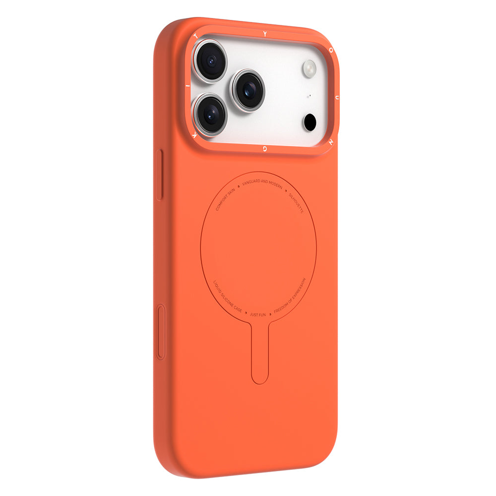 Apple iPhone 18 Pro Max Kılıf M-Safe Şarj Özellikli Youngkit Morandi Serisi Kapak Pembe