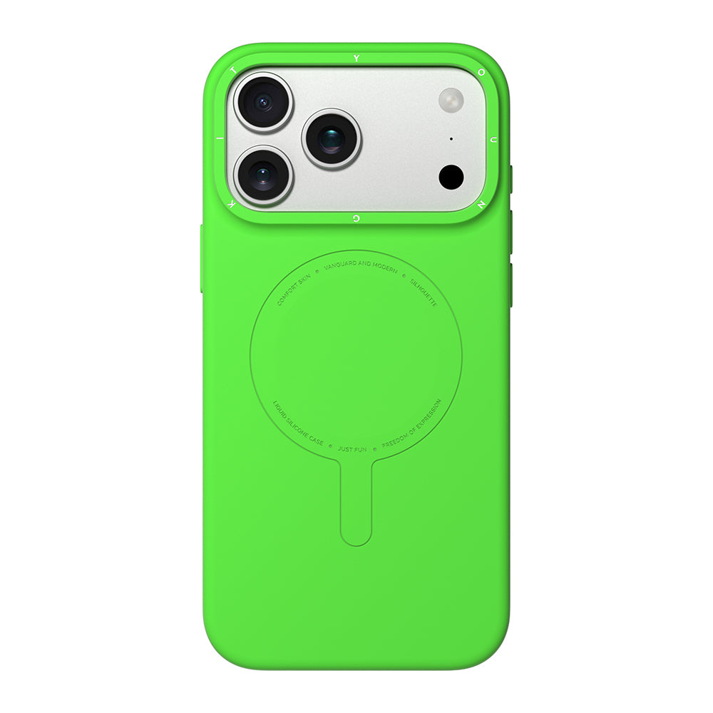 Apple iPhone 18 Pro Max Kılıf M-Safe Şarj Özellikli Youngkit Morandi Serisi Kapak Fıstık Yeşili