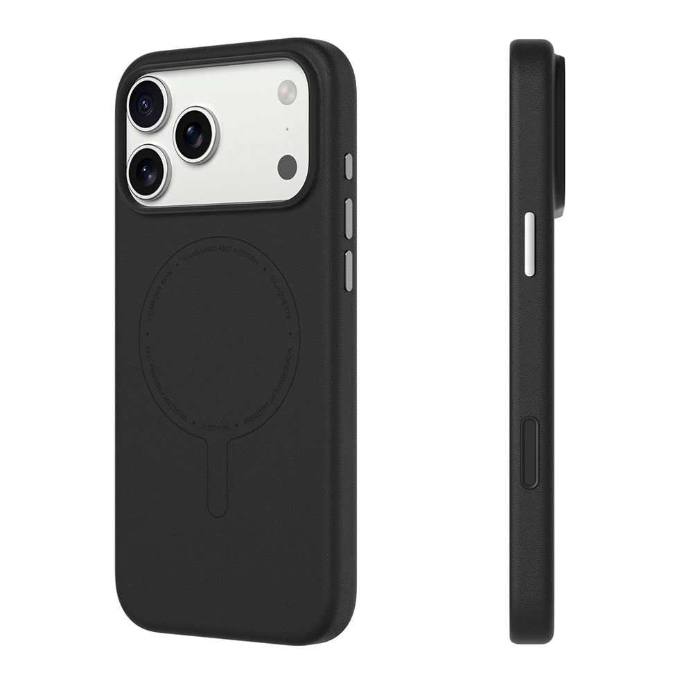 Apple iPhone 18 Pro Max Kılıf M-Safe Şarj Özellikli Youngkit Vela Serisi Kapak Siyah