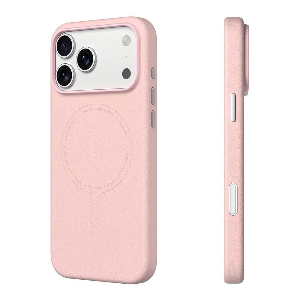 Apple iPhone 18 Pro Max Kılıf M-Safe Şarj Özellikli Youngkit Vela Serisi Kapak Pembe