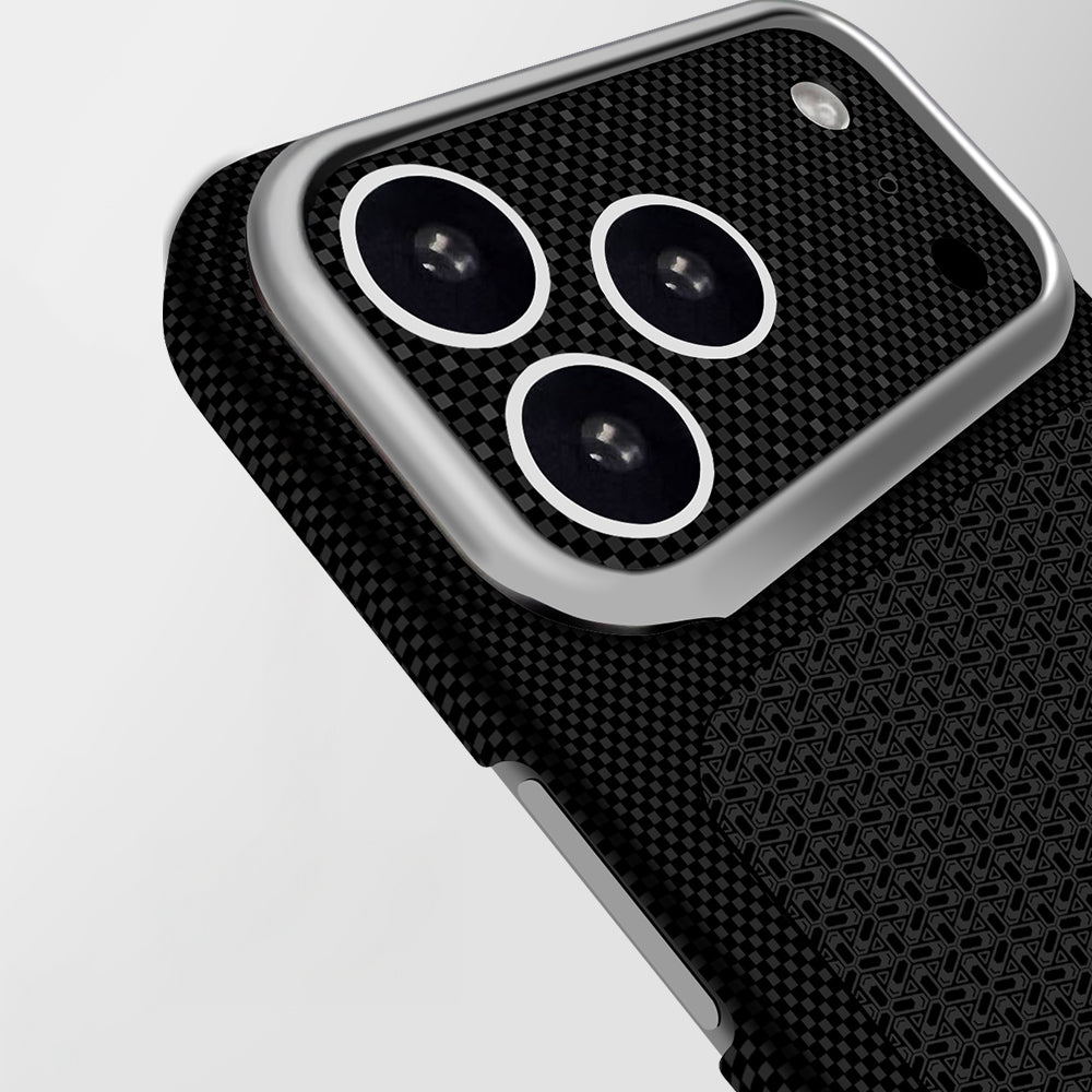 Apple iPhone 18 Pro Max Kılıf M-Safe Şarj Özellikli Zore Paris Nexel Sert PC Kapak Siyah