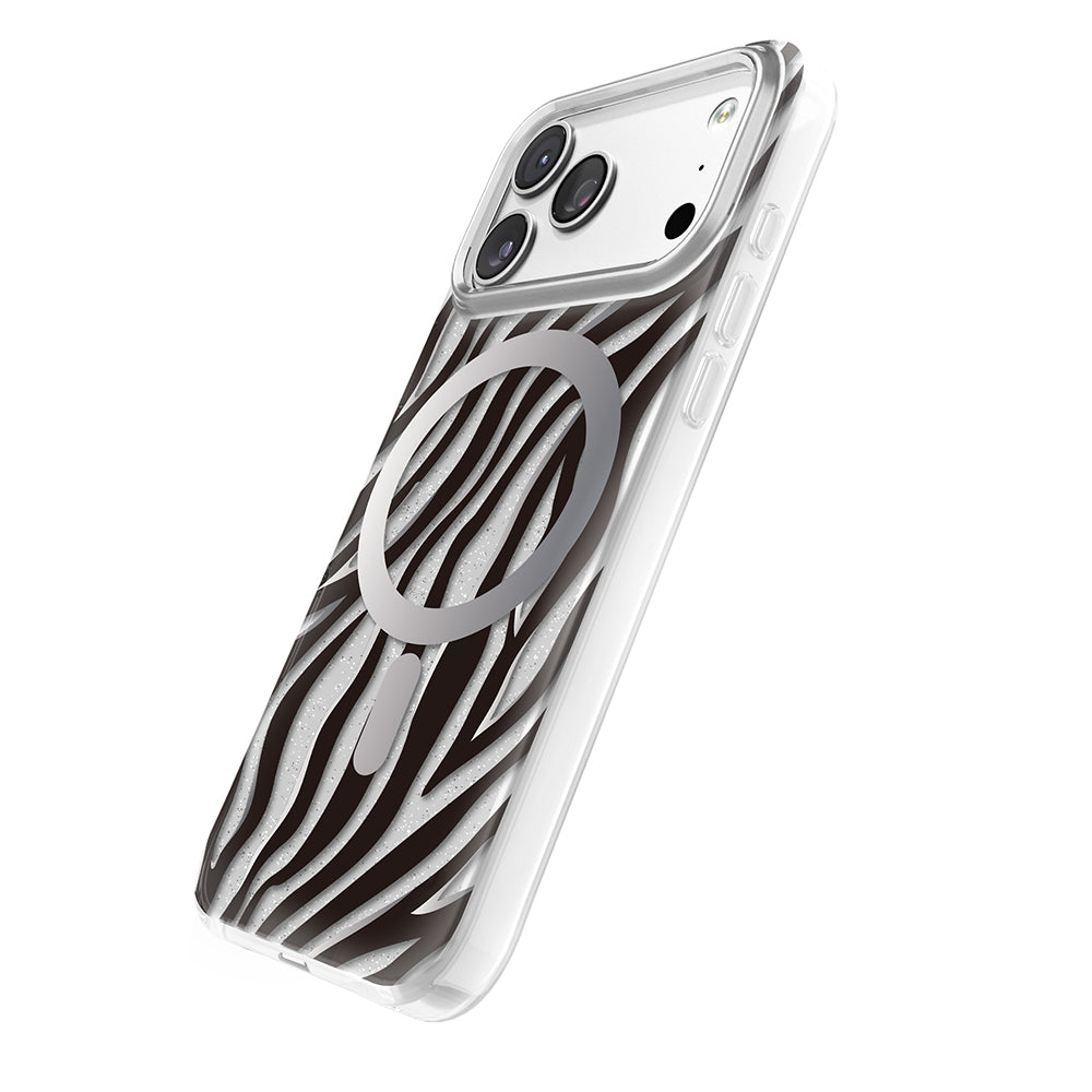 Apple iPhone 18 Pro Max Kılıf M-Safe Şarj Özellikli Zore Paris Veyro TPU Kapak Siyah