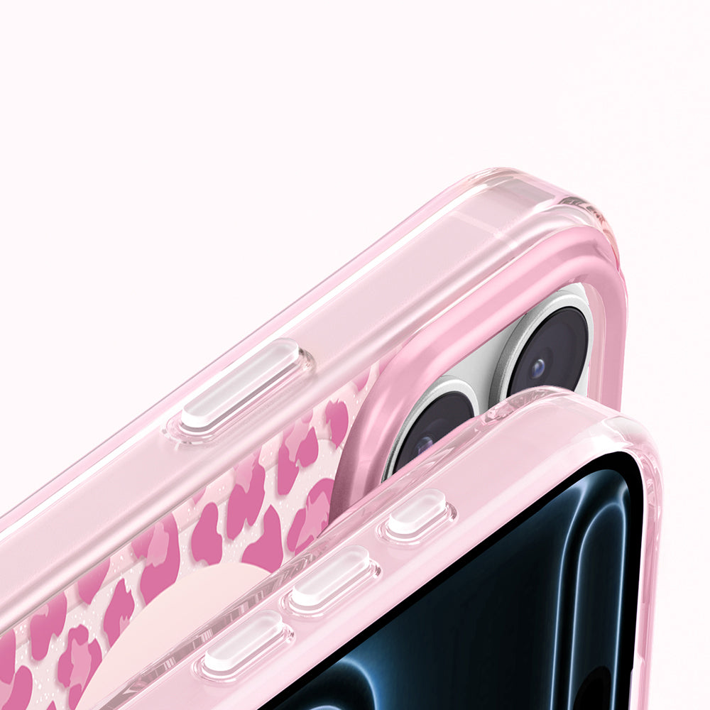 Apple iPhone 18 Pro Max Kılıf M-Safe Şarj Özellikli Zore Paris Veyro TPU Kapak Pembe
