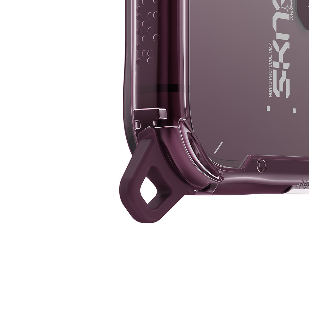 Apple iPhone 18 Pro Max Kılıf SkinArma M-safe Şarj Özellikli Airbag Tasarımlı Magma Kapak Bordo