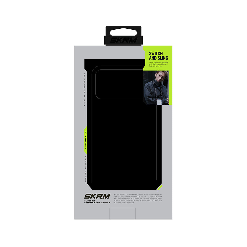 Apple iPhone 18 Pro Max Kılıf SkinArma M-safe Şarj Özellikli Airbag Tasarımlı Standlı Phantom Kapak Bordo