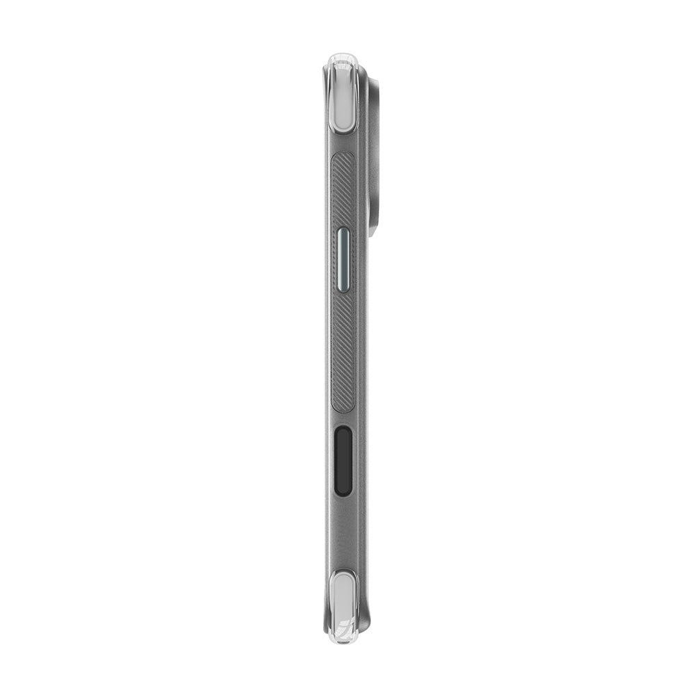Apple iPhone 18 Pro Max Kılıf Wiwu AG-203 AeroGuard Ultra Serisi M-safe Şarj Özellikli Airbag Tasarımlı Standlı Kapak Gri