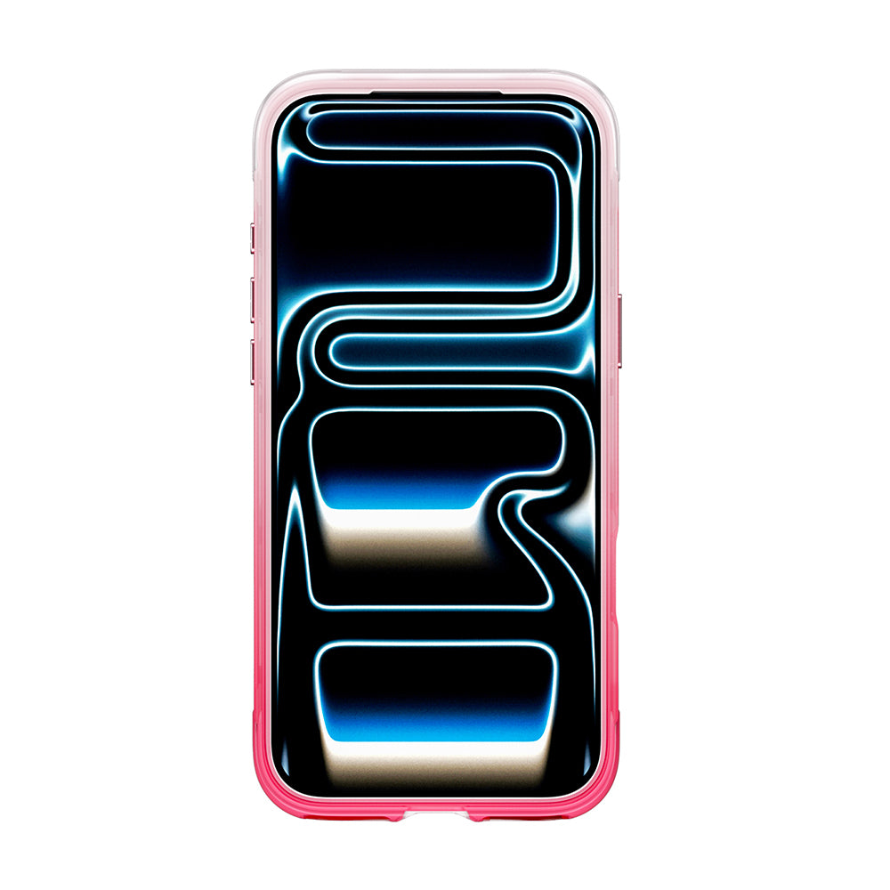 Apple iPhone 18 Pro Max Kılıf Wiwu AS-204 AeroShield Aurora Ultra Serisi M-safe Şarj Özellikli Airbag Tasarımlı Standlı Kapak Pembe
