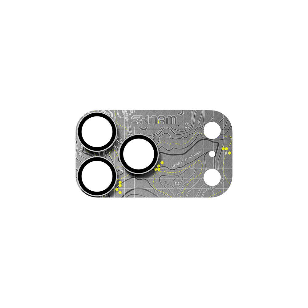 Apple iPhone 18 Pro Max Skinarma Sonar Serisi Ionix Kamera Lens Koruyucu Gümüş