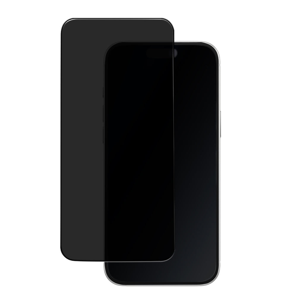 Apple iPhone 18 Pro Mohseven M7 Privacy Sapphire Coating Temperli Cam Ekran Koruyucu + Kolay Uygulama Aparatı Siyah