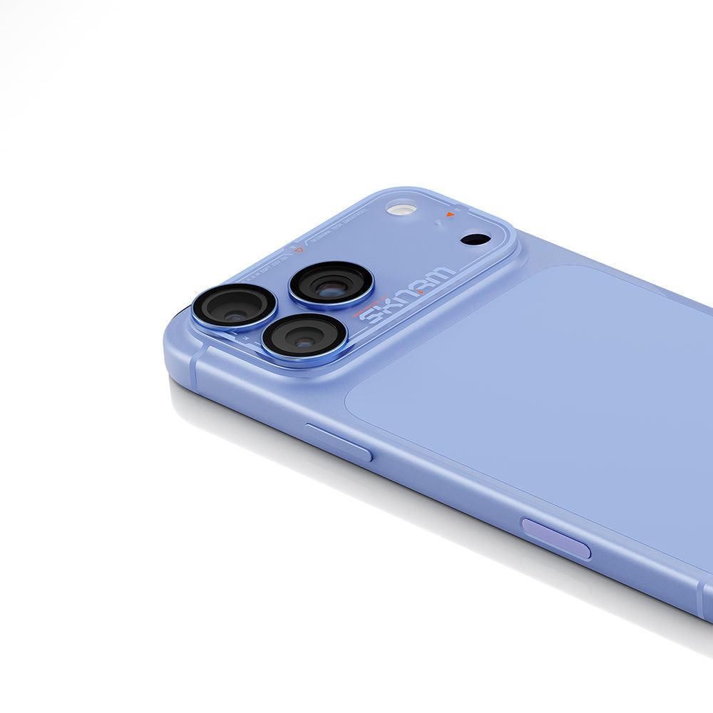Apple iPhone 18 Pro Skinarma Atlas Serisi Ionix Kamera Lens Koruyucu Mavi