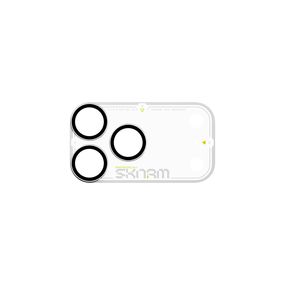 Apple iPhone 18 Pro Skinarma Atlas Serisi Ionix Kamera Lens Koruyucu Beyaz
