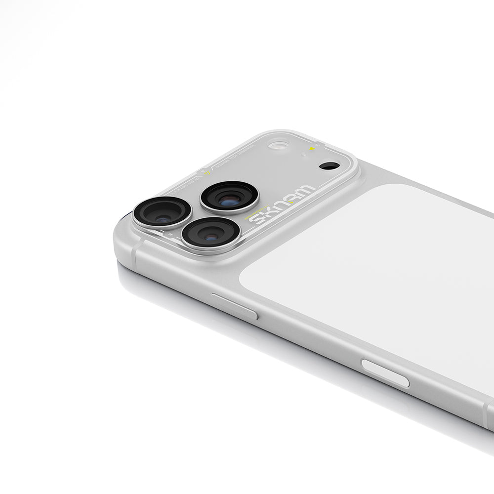 Apple iPhone 18 Pro Skinarma Atlas Serisi Ionix Kamera Lens Koruyucu Beyaz