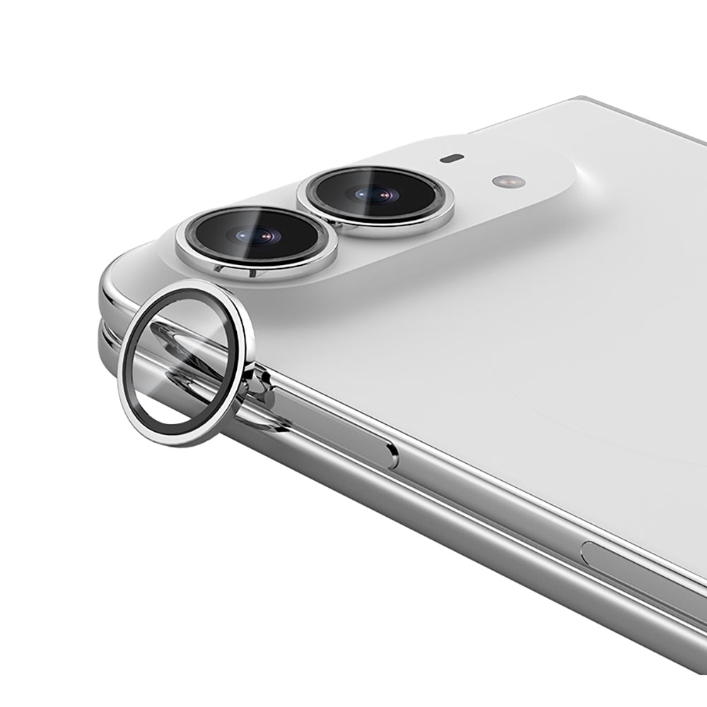 Apple iPhone Duo Benks OmniWarrior Kamera Lens Koruyucu + Kolay Uygulama Aparatlı Gümüş