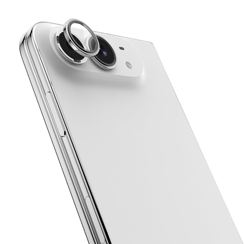 Apple iPhone Duo Benks OmniWarrior Kamera Lens Koruyucu + Kolay Uygulama Aparatlı Gümüş