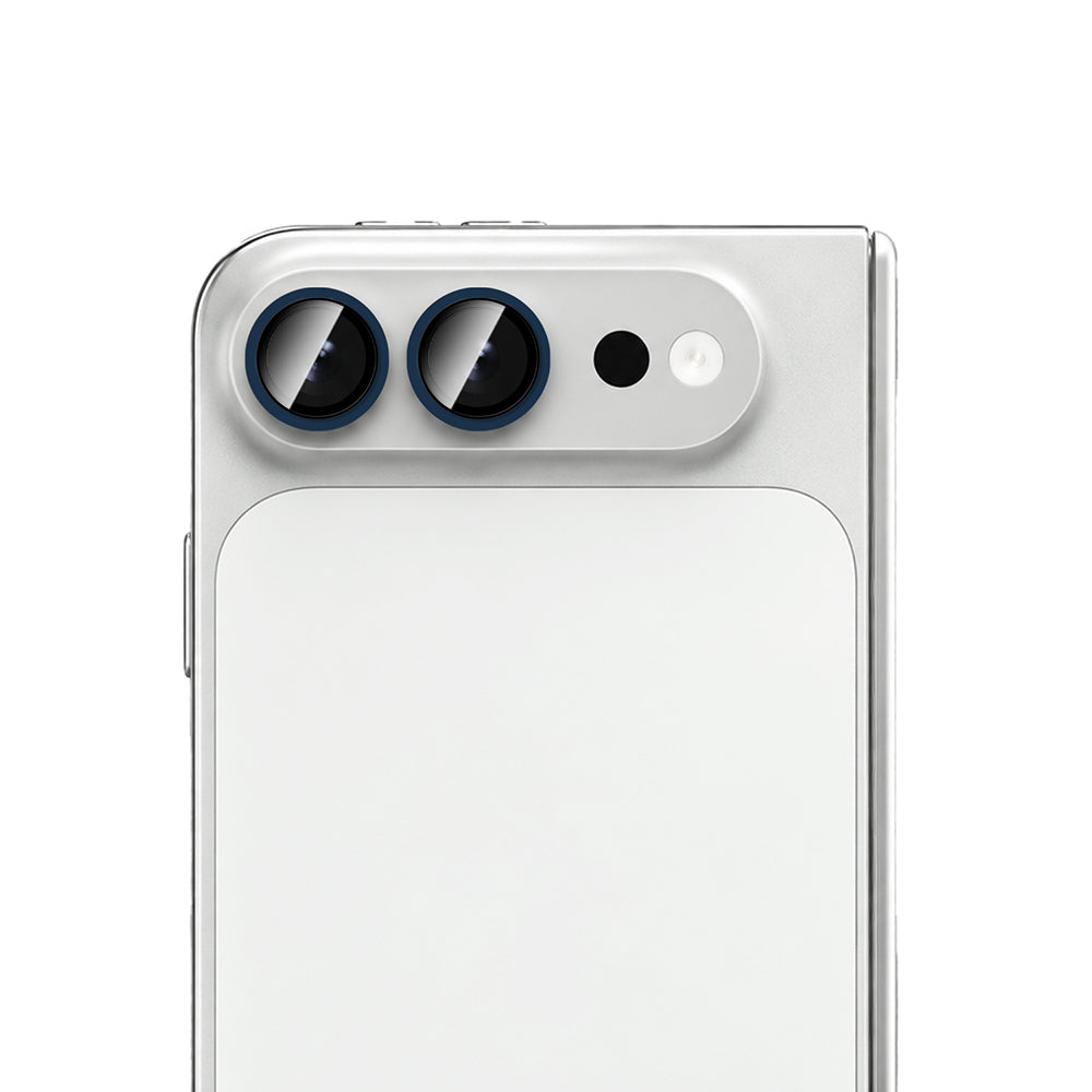 Apple iPhone Duo CaseWorld Alloy One-Piece Serisi Anti Reflective Kamera Lens Koruyucu Lacivert