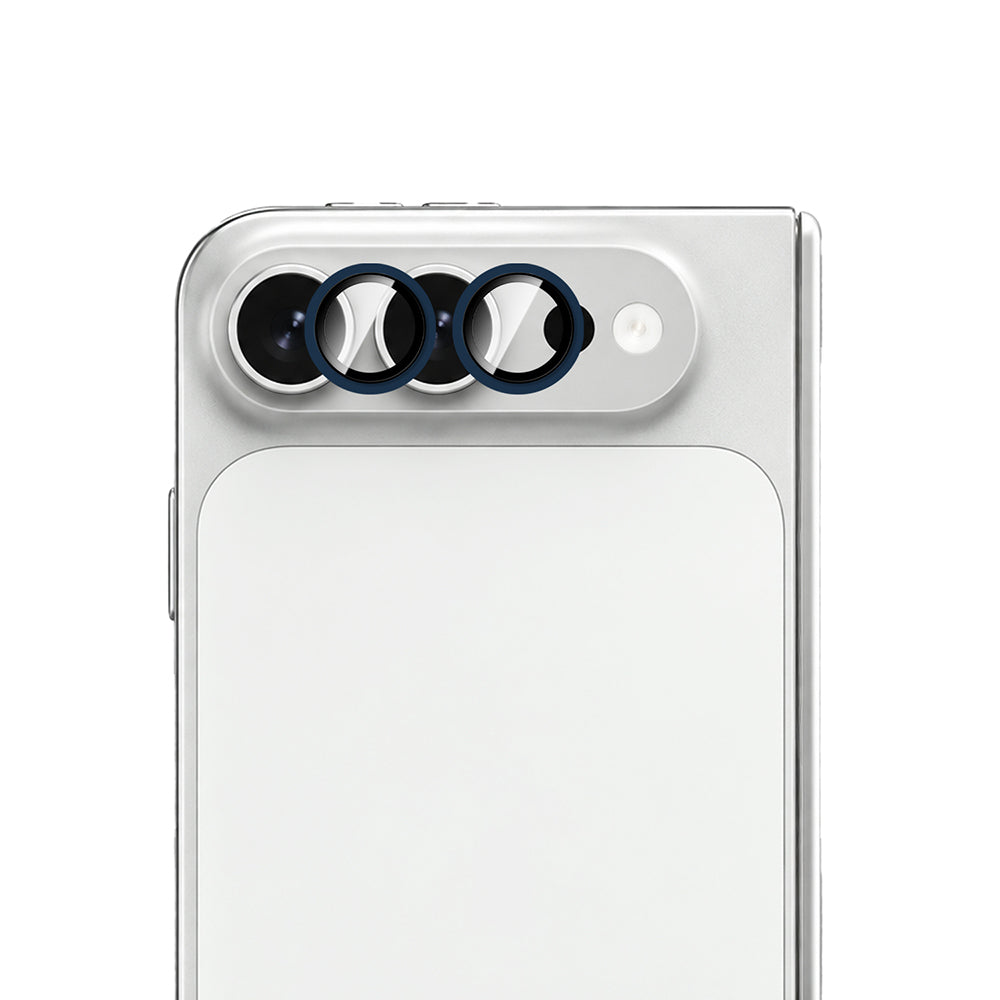 Apple iPhone Duo CaseWorld Alloy One-Piece Serisi Anti Reflective Kamera Lens Koruyucu Lacivert