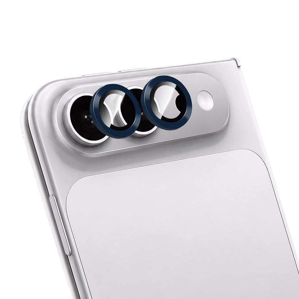 Apple iPhone Duo CaseWorld Alloy One-Piece Serisi Anti Reflective Kamera Lens Koruyucu Lacivert