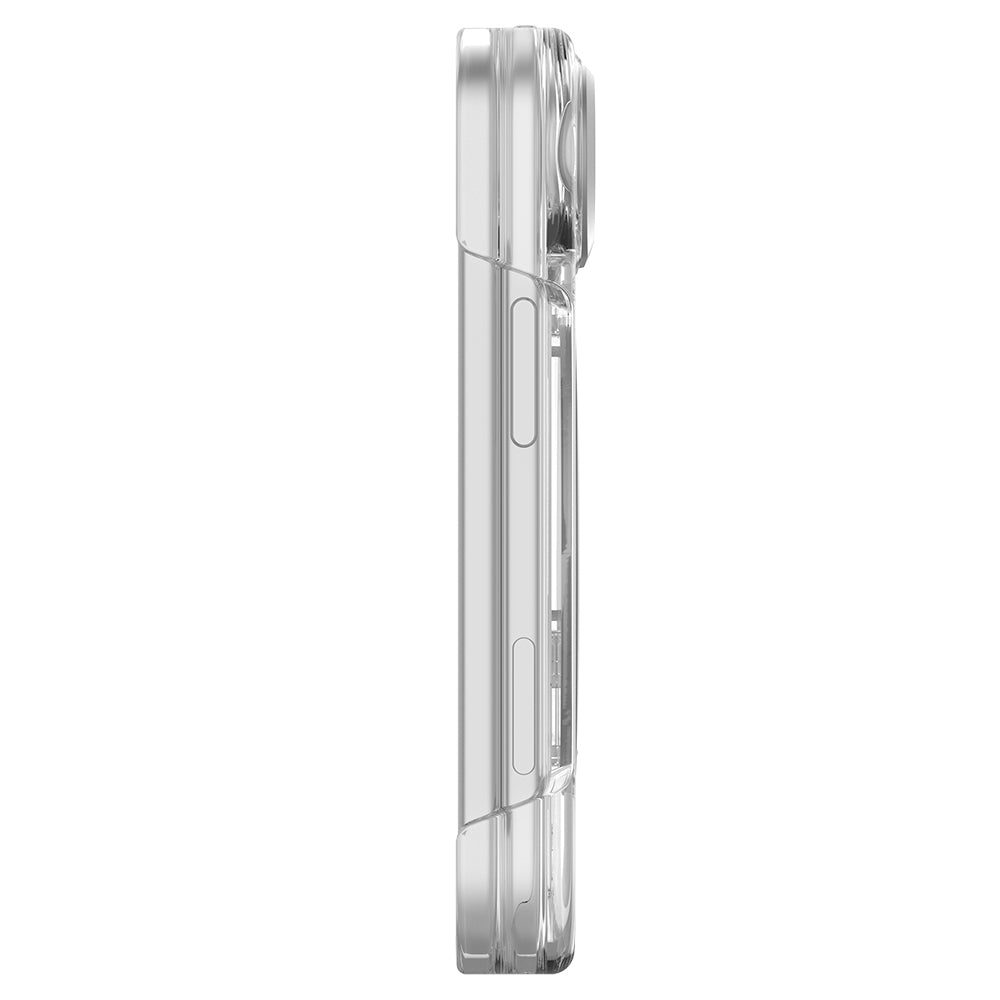 Apple iPhone Duo (Fold) Kılıf M-Safe Şarj Özellikli Raptic Air Clear Serisi Airbagli Kapak Şeffaf