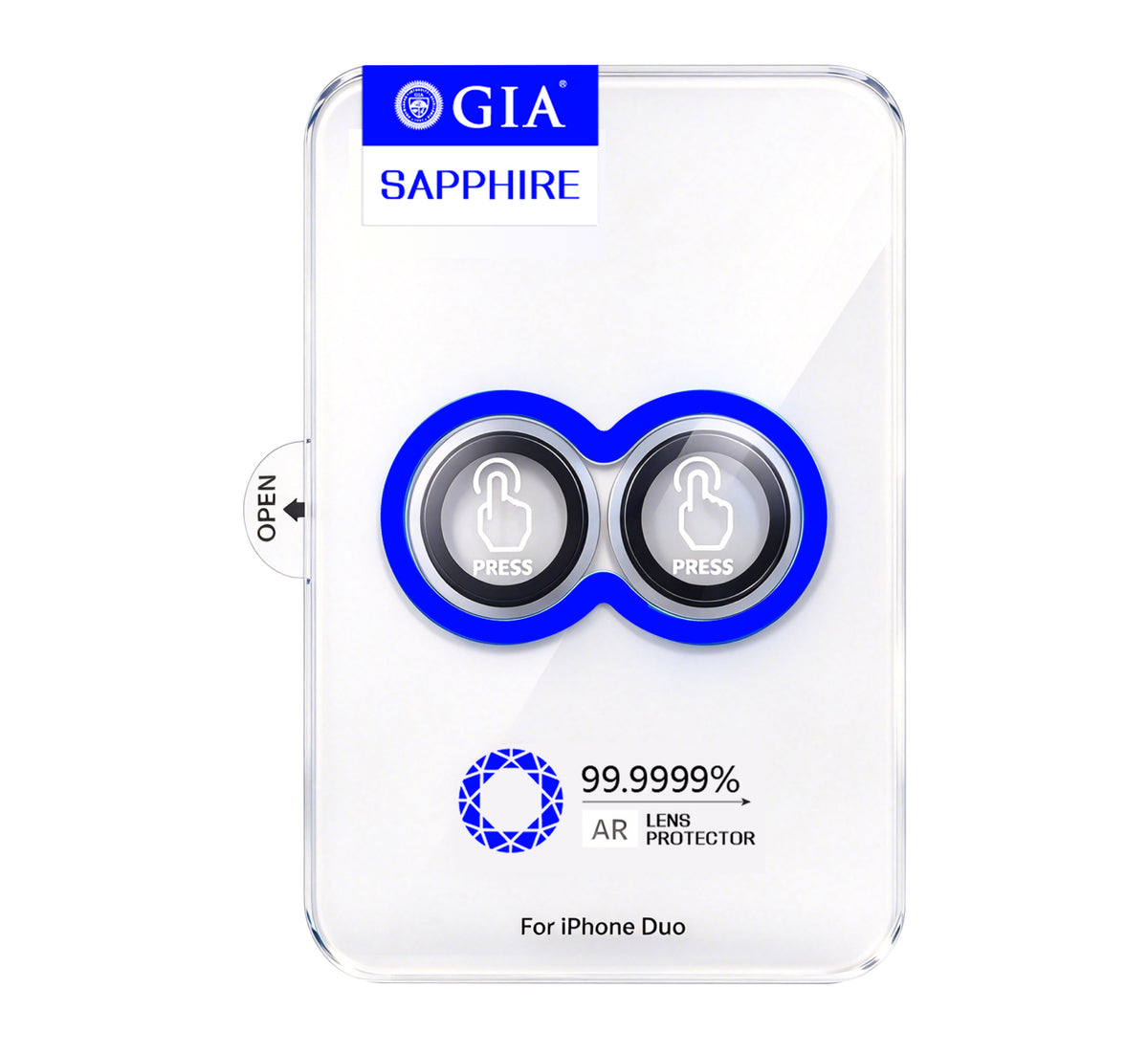 Apple iPhone Duo Mohseven Sapphire One by One Alüminyum Safir Kamera Lens Koruyucu Gümüş