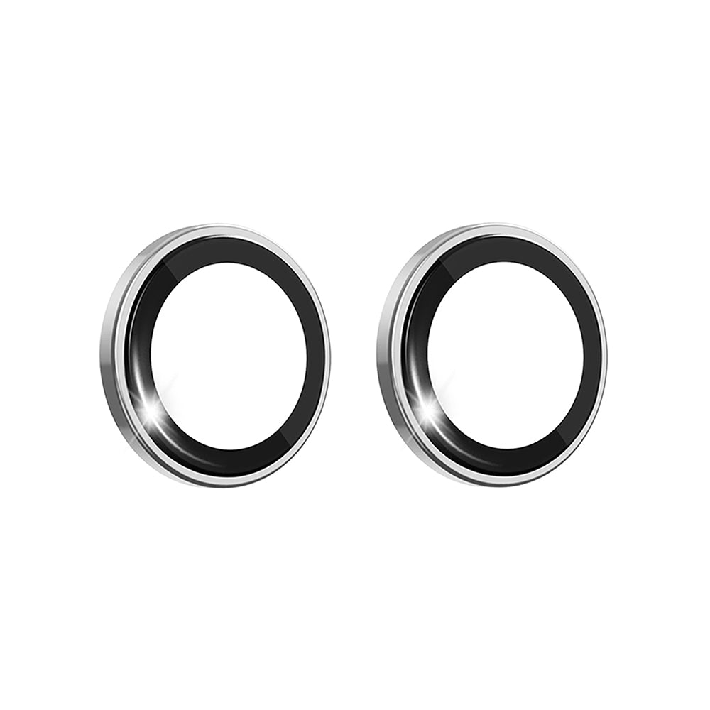 Apple iPhone Duo Wiwu LG-003 Lens Guard Çizilmeye Karşı Dayanıklı Safir Kamera Lens Koruyucu Gümüş