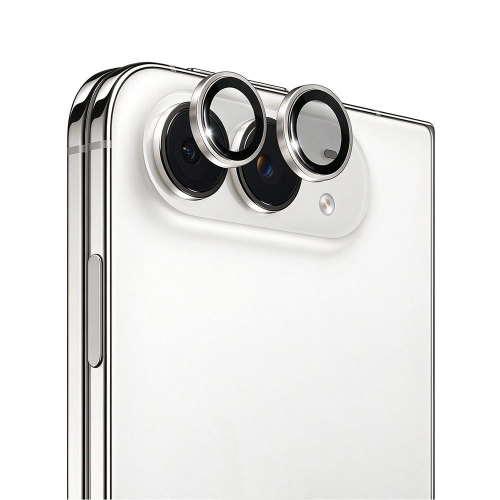 Apple iPhone Duo Wiwu LG-003 Lens Guard Çizilmeye Karşı Dayanıklı Safir Kamera Lens Koruyucu Gümüş
