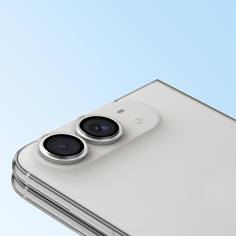 Apple iPhone Duo Youngkit Alloy Original Parlama Önleyici Kamera Lens Koruyucu + Kolay Uygulama Aparatlı Şeffaf
