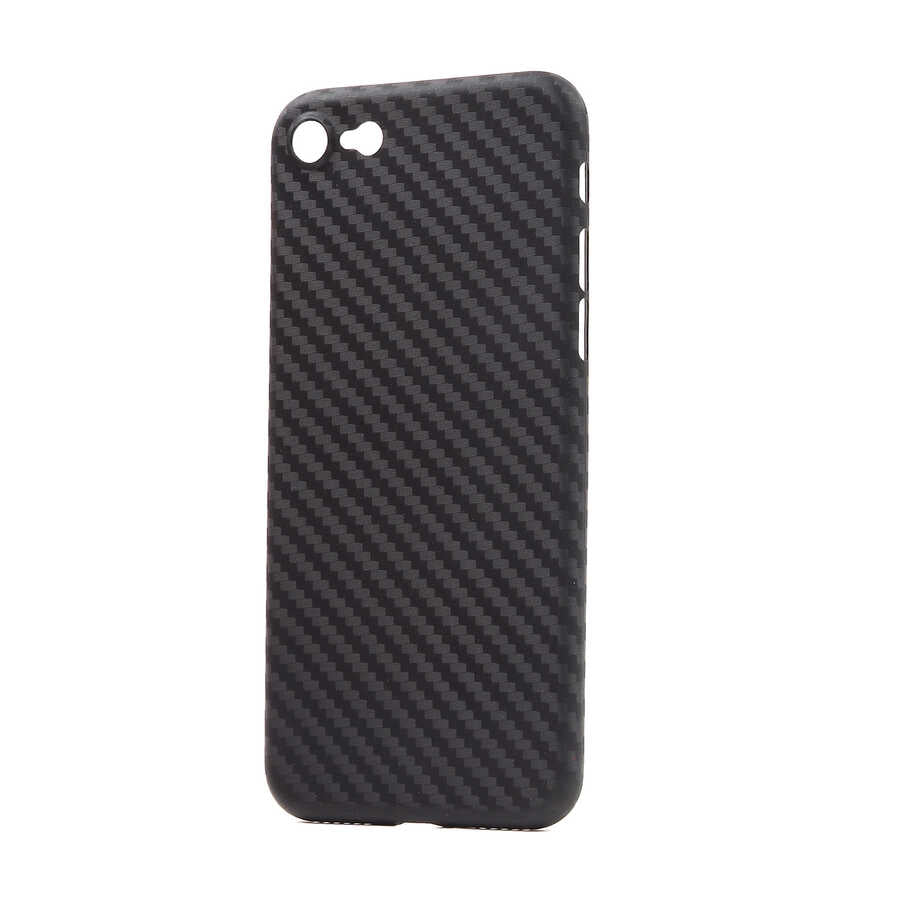 iPhone SE 2022 Kılıf Wiwu Skin Carbon PP Kılıf Siyah
