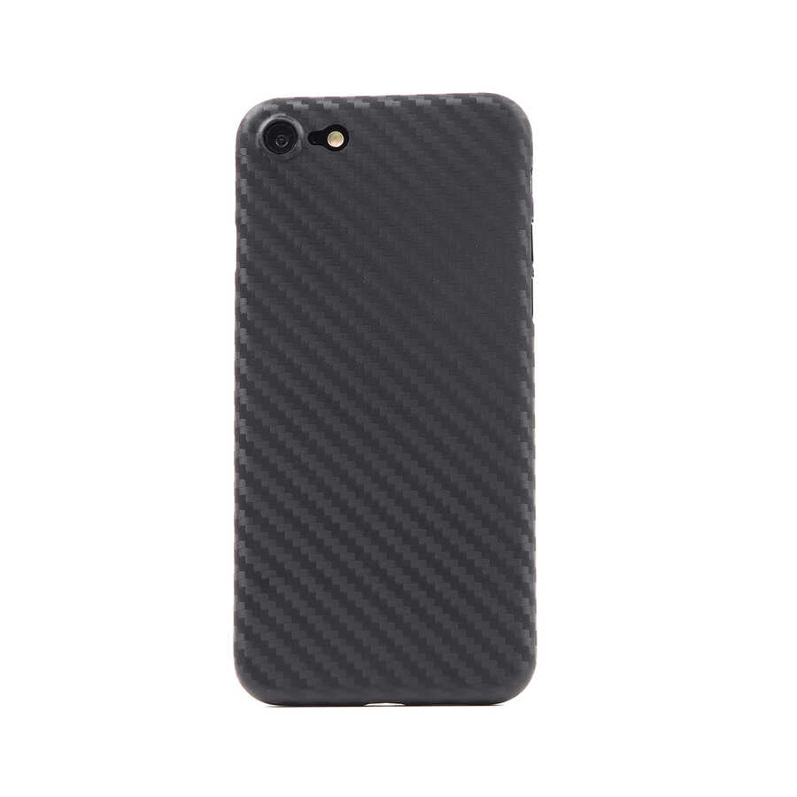 iPhone SE 2022 Kılıf Wiwu Skin Carbon PP Kılıf Siyah