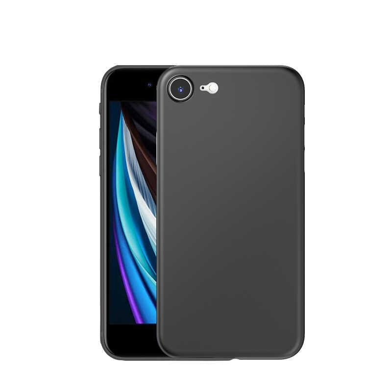 iPhone SE 2022 Kılıf Wiwu Skin Nano PP Kılıf Siyah