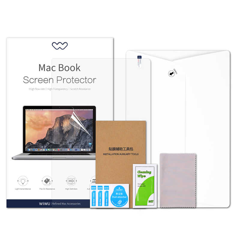 Macbook 13.6" Air 2024 M2 A2681 Wiwu Parlak Ekran Koruyucu Renksiz