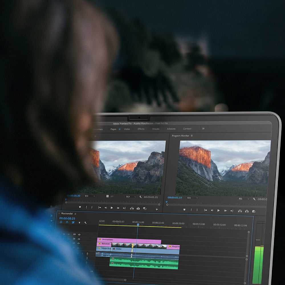 Apple Macbook Neo 13' A3404 Amazingthing Radix MagPrivacy Serisi Magnetik Hayalet Ekran Koruyucu Siyah