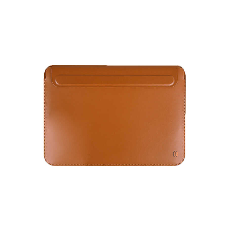 Macbook Pro 16.2 2023 A2780 Wiwu Macbook Skin Pro Portable Stand Kılıf Kahverengi